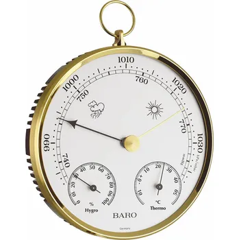 Meteostanice TFA Dostmann TFA 20.3006.32 | Analogový barometr-teploměr-vlhkoměr | Mosaz - ROZBALENO