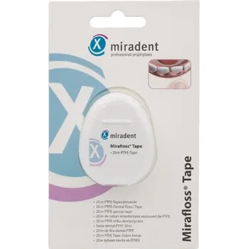 Zubní nit Miradent Mirafloss Tape zubní páska 20 m