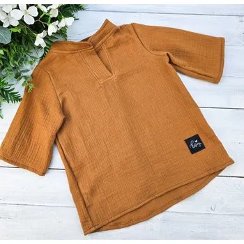 Dívčí sukně Kulišárny Mušelínová polokošile BRONZ VELIKOST: 98-104