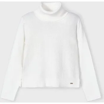 Dívčí svetr dětský jednobarevný pletený rolák Mayoral 313-28 velikost 134