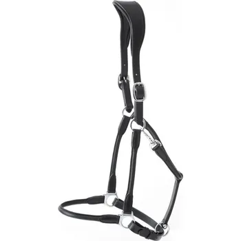 Kožená ohlávka pro koně Premier Equine Hennaroso Černá FULL