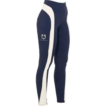 Jezdecké kalhoty Dámské jezdecké legíny Equestro slim-fit bílá M