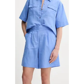 Pánské oblečení Lněné kraťasy Karl Lagerfeld A2W10015 fialová 54X, vel. 34