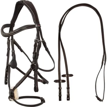 Uzdečka Supreme s mexickým nánosníkem Hnědá COB