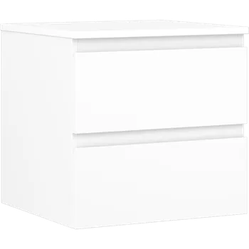 Koupelnový nábytek Mexen Orio koupelnová skříňka pod umyvadlo 50 cm s deskou, 2 zásuvky, bílá mat - 91A10-05047-2-BFFC01 Koupelnové skříňky