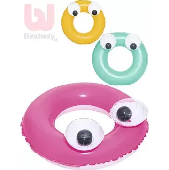 BESTWAY Kruh dětský nafukovací 61cm s očima plavací kolo do vody