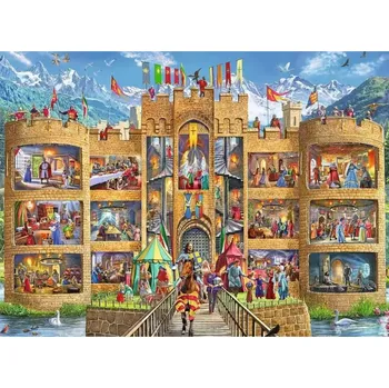 Puzzle RAVENSBURGER Puzzle Pohled do rytířského hradu XXL 150 dílků