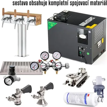 Chladicí zařízení na pivo LINDR Soda AS–110 Green Line, stojan Lindr T Grand 3