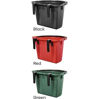 Síť na seno Závěsný žlab pro koně 12l s plastovými háky Červená