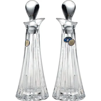 Nádoba na olej a ocet Skleněná lahvička na olej/ocet, Crystal Bohemia, 80 ml, sada 2 ks