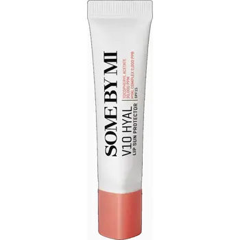 Péče o rty SOME BY MI - V10 Hyal Lip Sun Protector SPF 15 – Hydratační ochranný balzám na rty s SPF - 7 ml - Rosy