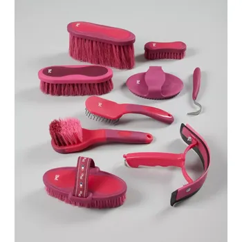 Čištění pro koně Sada čištění na koně Premier Equine Deluxe Vínová