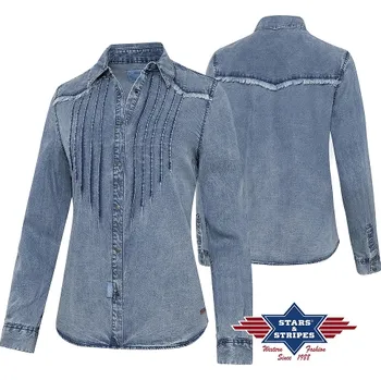 Dámská westernová košile BLUE M