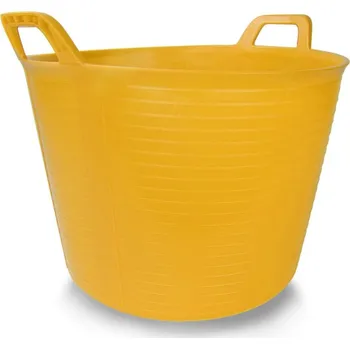 Síť na seno Ohebný kýbl Kanguro 35l Žlutá