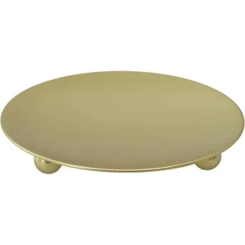 Svícen Kovový stojan na svíčku 7 cm Kulatý litinový svícen z nerezové oceli Elegantní podstavec do koupelny Svícen na svatbu a párty dekoraci zlatá