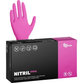 Espeon Rukavice NITRIL IDEAL magenta tmavě růžové 3.5g 100ks Velikost: M