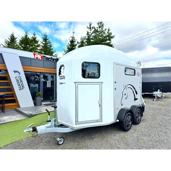 Přívěs pro přepravu koně a skotu Přívěs pro koně CHEVAL LIBERTE GOLD 3®, BÍLÝ