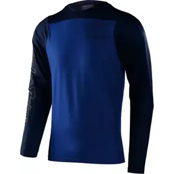 cyklistický dres Troy Lee Designs Skyline Chill pánský dres dlouhý rukáv Mono true blue vel. XL