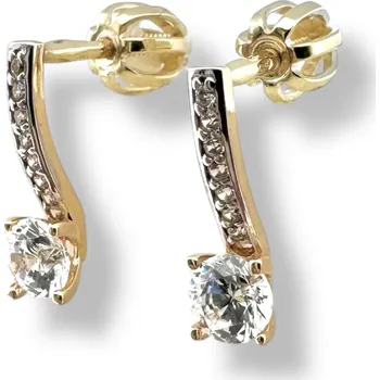 Náušnice Leru Zlaté náušnice na šroubek 941 Náušnice: žluté zlato (váha 1,40g)