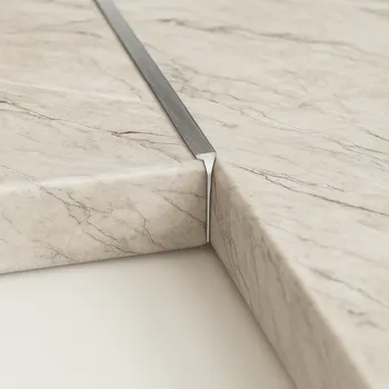 Kuchyňská pracovní deska Interex Rohová spojovací lišta na pracovní desku 38 mm / Nerez 600 mm