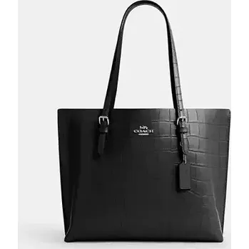 Kabelka COACH dámská kožená kabelka Mollie černá s reliéfem
