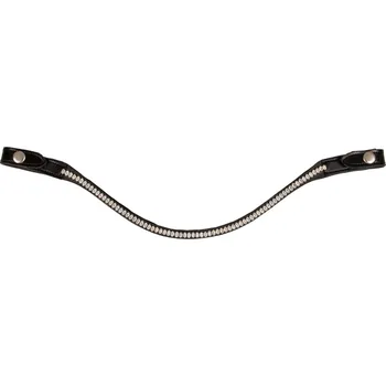 Jezdectví Čelenka ACAVALLO Oval Crystals koňak COB