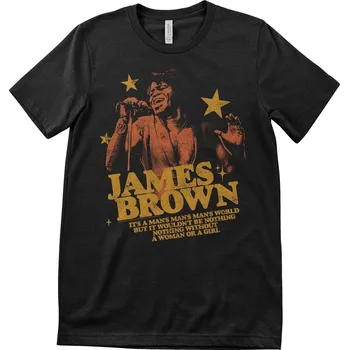 Pánské tričko James Brown It's a Man's World Black L Tričko