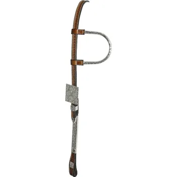Věšák na sedlo a uzdečku Westernová uzdečka jednouška POOL'S WSOE/00216 Hnědá