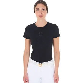 Dámské tričko Equestro Logo černá S
