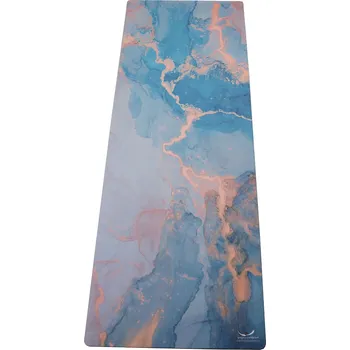 podložka na cvičení Designová podložka na jógu Blue Marbled, Velikost 1830 x 610 x 4,5
