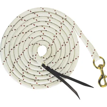 Vodítko Parelli Umbria 4,25m s klasickou karabinou Bílá