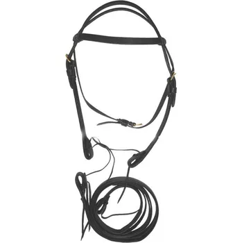 Věšák na sedlo a uzdečku Westernová uzdečka s otěžemi Lakota - pony Černá PONY