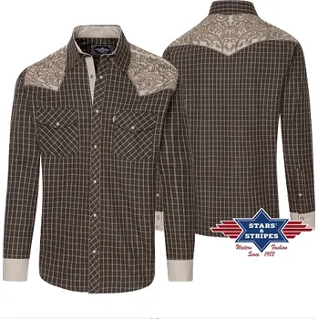 Pánská westernová košile ROGER beige L