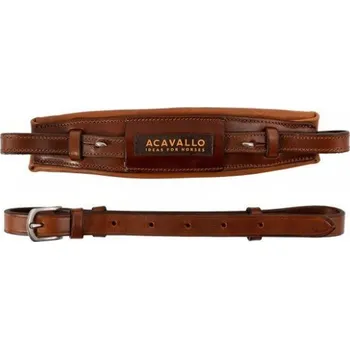 Jezdectví Kožený nánosník hackamore Acavallo koňak