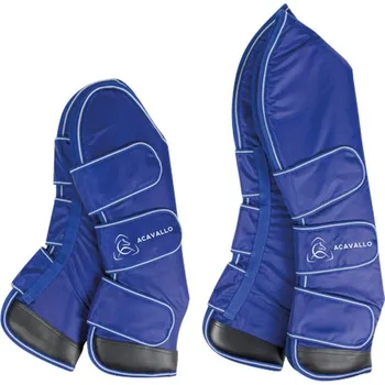 Ochrana nohy a ocasu Přepravní chrániče ACAVALLO 900D Ripstop 4ks Modrá PONY