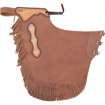 Jezdecké kalhoty Westernové chapsy LAKOTA SMOOTH LEATHER "RODEO" MODEL Hnědá L