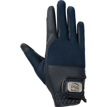 Jezdecké rukavice Letní rukavice HKM Aruba Tm. modrá XS