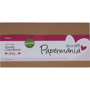 Obálka Docrafts 13x13cm přání a obálky 50ks 300g kraft