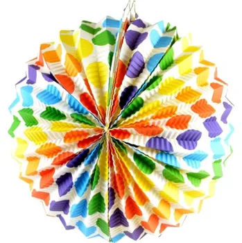 Party dekorace PK STAR Lampion koule-barevná 24cm PK103-24