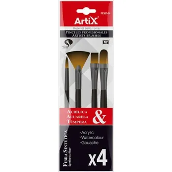 Umělecký štětec ARTIX Štětce kulaté a ploché syntetické č.15,1