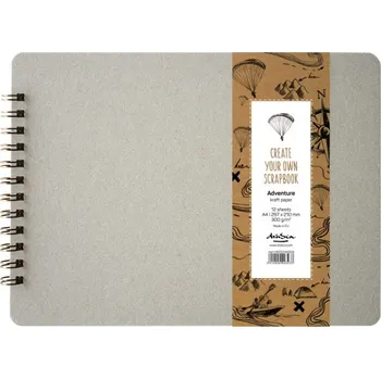Fotoalbum Drasca Album kroužkové Scrapbook kraft A4 12l