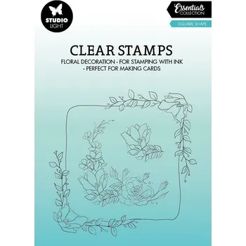 Studio Light B.V. Gelové razítka čtverec z růží 3ks