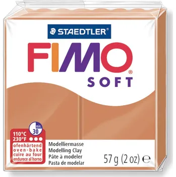 modelína a plastelína Termotvrdnoucí hmota Fimo Soft 57 g koňaková