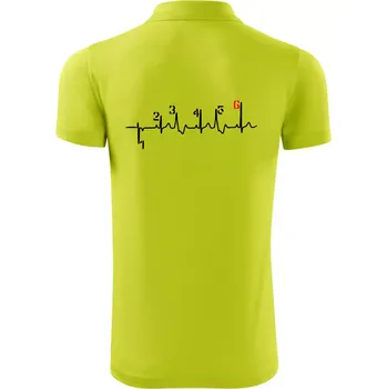 Pánská košile Moto EKG řazení - Polokošile Victory sportovní (dresovina) - 2XL ( Limetková )