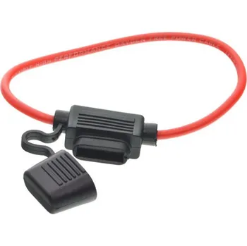 Elektrický konektor LaskaKit_cz Držák pro nožovou autopojistku 19x12mm s vodiči 16AWG