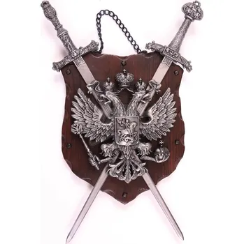 Replika zbraně Denix | Erb na Dřevě Stříbrná Orlice 39 x 20 cm