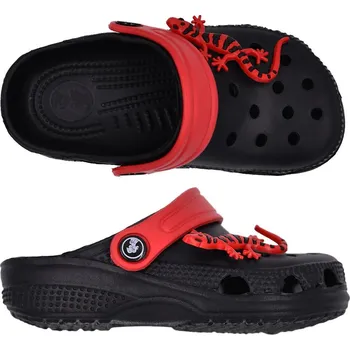 Chlapecké polobotky Rock Spring dětské boty DĚTSKÉ CLOGS BLACK/RED 26-27