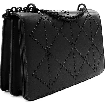 Kabelka Černá dámská crossbody kabelka s ozdobnou klopnou Dobea