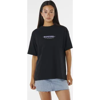 Pánské tričko Tričko Rip Curl PACIFIC RIDER HERITAGE TEE Black velikost XS