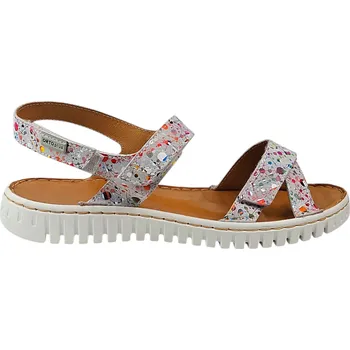 Dámské sandále 8019 - C05 Dámské kožené zdravotní letní sandály, doprodej velikostí 40